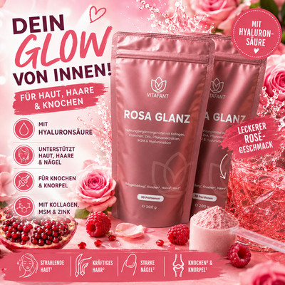 Vitafant Rosa 2 Stück Glanz Kollagen Collagen Nur Hier Original Blitzversand Top