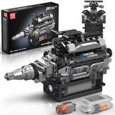 Mould King V12 Engine Building Blocks Sets, 10205 Car Model kit That...