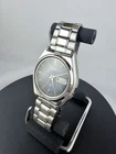 Vintage Seiko 17 Jewel Automatic Day Date Men’s Watch Textured Gray Dial Runs