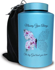 Up to 220 Lbs Large Stainless Steel Cremation Urns for Adult Male Female Ashes,