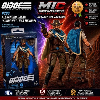 GI Joe Classified #200 Alejandro Balam  Sundown  Luna Mendoza   6  Action Figure