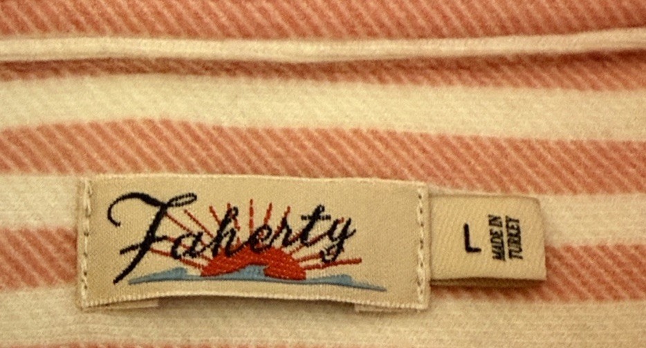 Faherty Legend Sweater Shirt Striped Button Down … - image 4