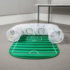 Soccer Field Cat Toy Encourages Exercise Interactive Cat Tunnel Set Portable