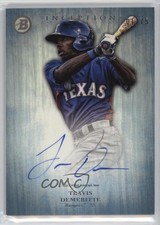 2014 Bowman Inception Prospect Auto Blue 1/75 Travis Demeritte #PA-TD Auto 0s3