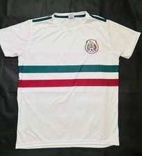 Men’s Mexico National Football Team Jersey White One Size 100% Polyester New