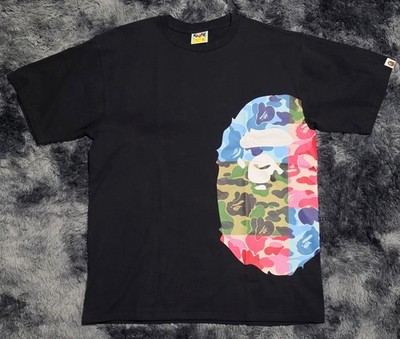 A Bathing Ape (Bape) ABC Camo Crazy Side Big Ape Head T-Shirt