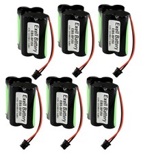 6x Scanner Battery EBS-BP250 Compatible With Bearcat BC120XLT BC220XLT BC230XLT