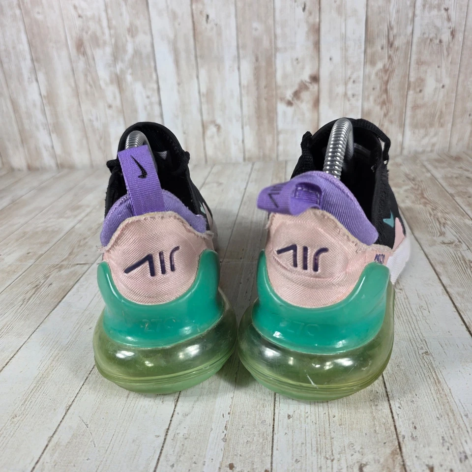 Nike Air Max 270 Negro Teal Rosa Lavanda Para Mujer Zapatos para Correr Talla 7 Foto 3 de 4