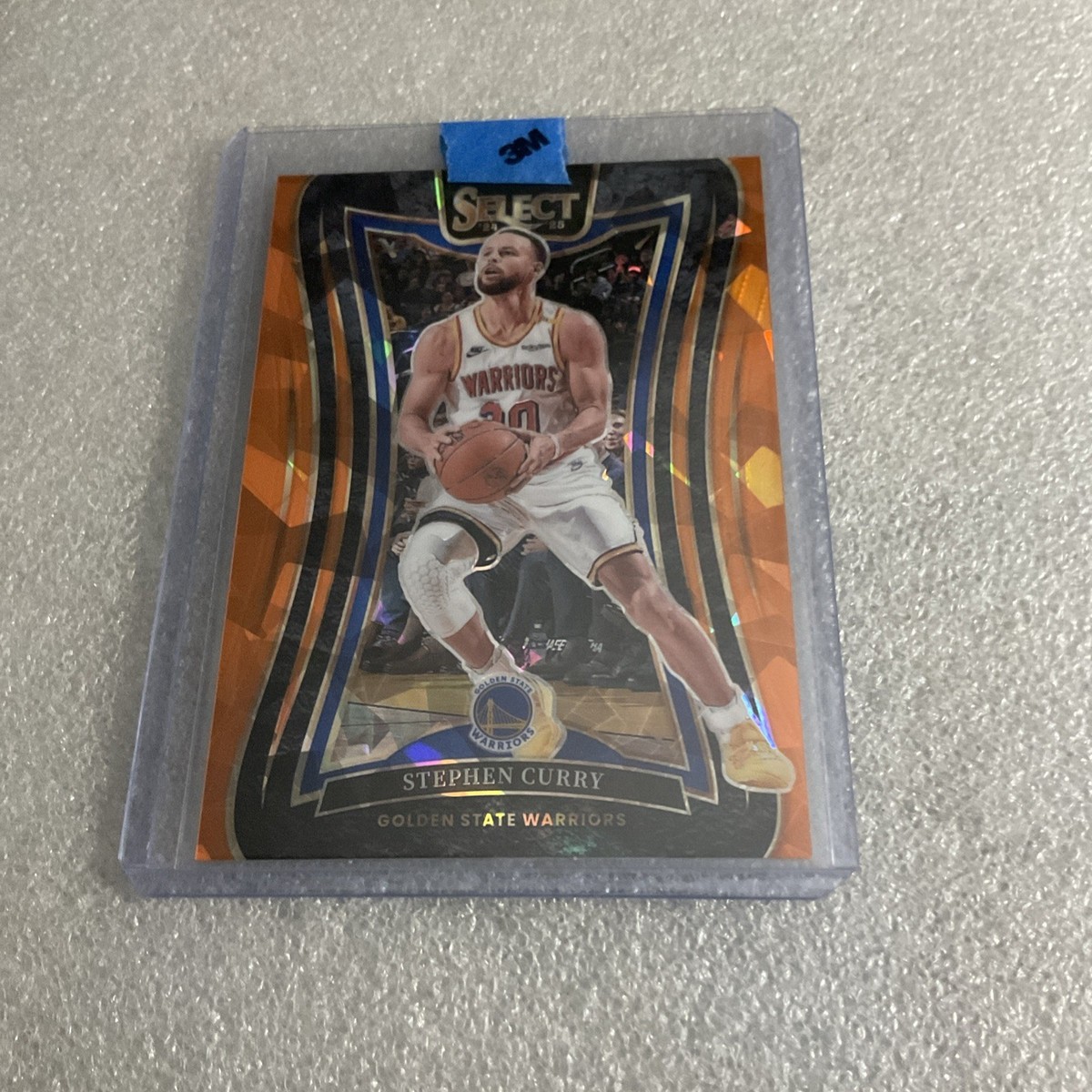 Stephen Curry 2024-25 Panini Select /275 Orange Cracked Ice Prizm