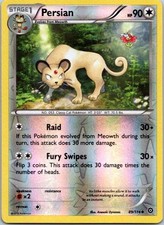 Persian Uncommon XY - Steam Siege 89/114 LP Reverse Holofoil Pokemon Card