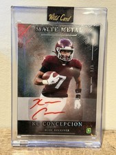 Wild card Matte Metal KC Concepcion Rookie Autograph 1/1 2026 Football Card