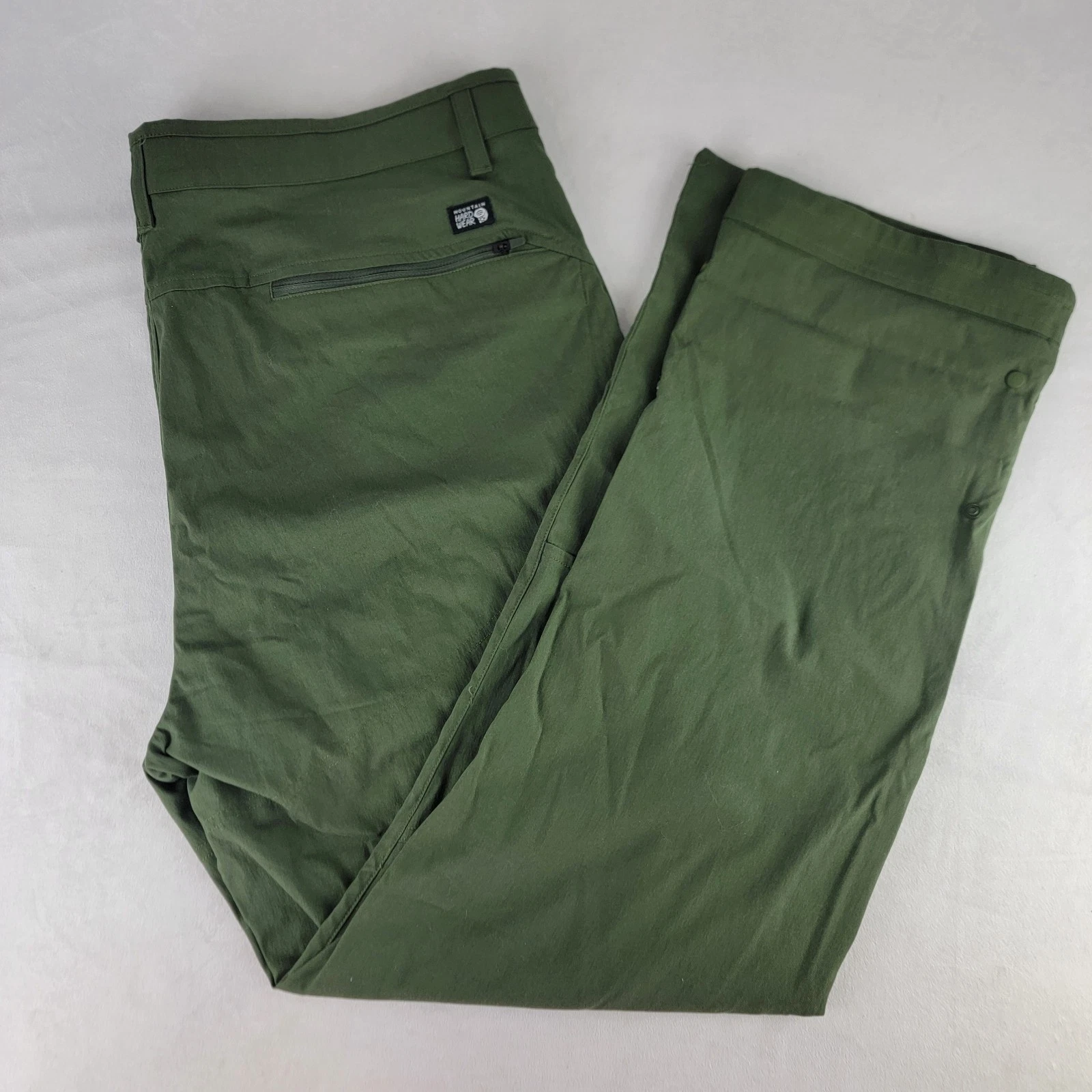 Mountain Hardwear AP Active Pant Men’s 42x32 Green Zip Pockets Stretch Durable