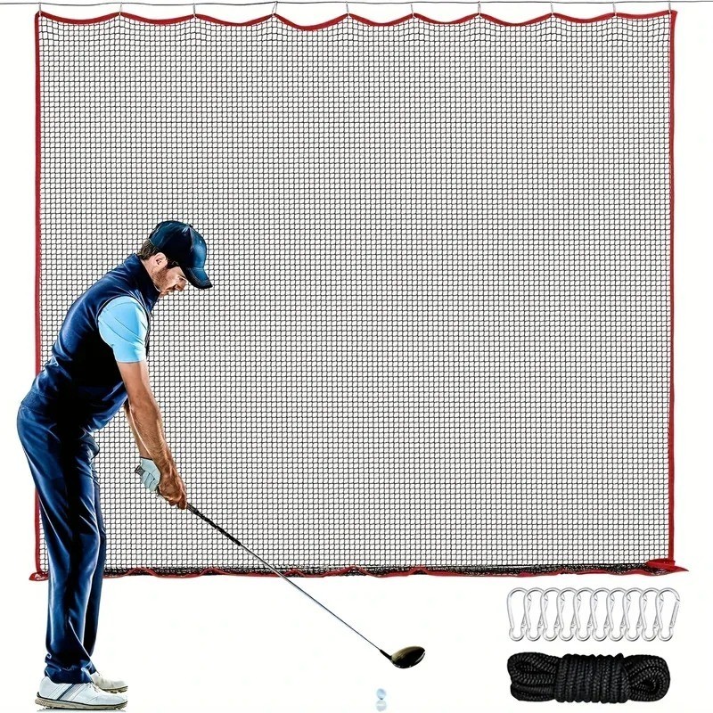 Practice Ball Hitting Netting 10x10 Ft Net Golf Nett High Impact Heavy Duty