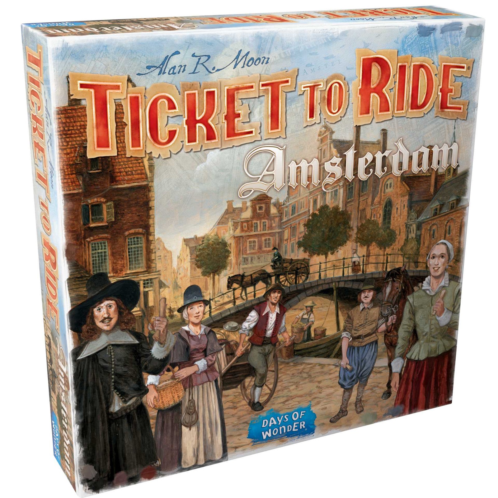Days of Wonder Ticket to Ride Amsterdam Family Board Game Ages 8+ For 2 to 4 Pla