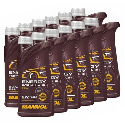 Motoröl Motor Öl MANNOL 5W30 Energy Formula JP API SN 12x 1 Liter Motorenöl