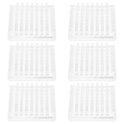 6pcs Self-Stick Furniture Anti-Dent Carpet Protectors 5/8'' Height
