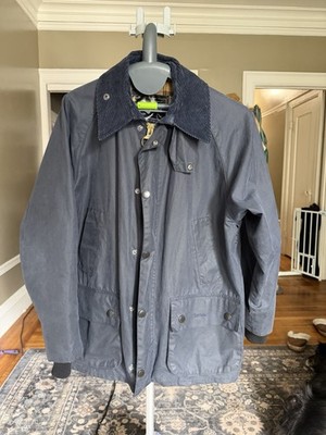 Barbour Bedale Waxed Jacket   Navy   Made in England