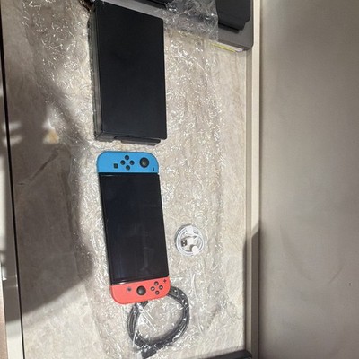 Nintendo Switch OLED 64GB Console Red/Blue Joy-Cons Wi-Fi HDMI