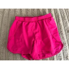 All in Motion Girls XL 14/16 Pink Athletic Running Shorts with Liner