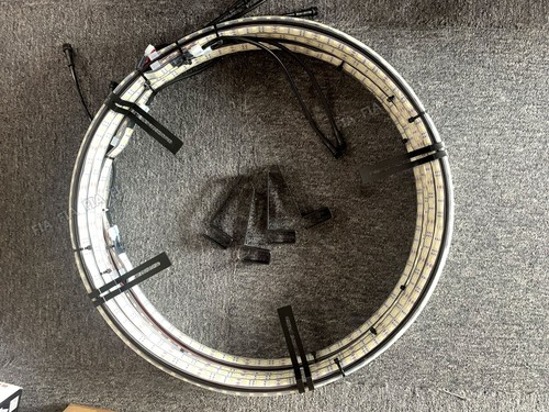 17.5'' Double Side Strobe White Double Row LED Wheel Ring Rim Lights For Truck - Foto 7 di 10