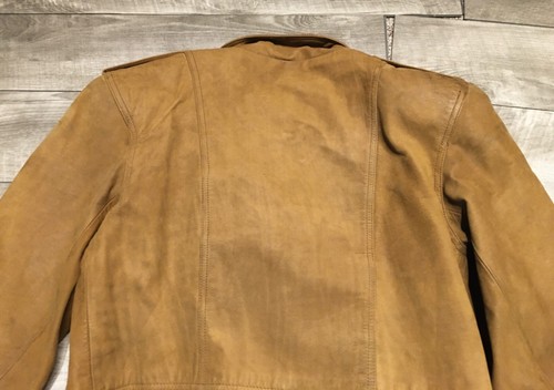 G-III Leather Punk Grunge Goth Bomber Motorcycle Biker Womens Coat Jacket Size M - Picture 8 of 9