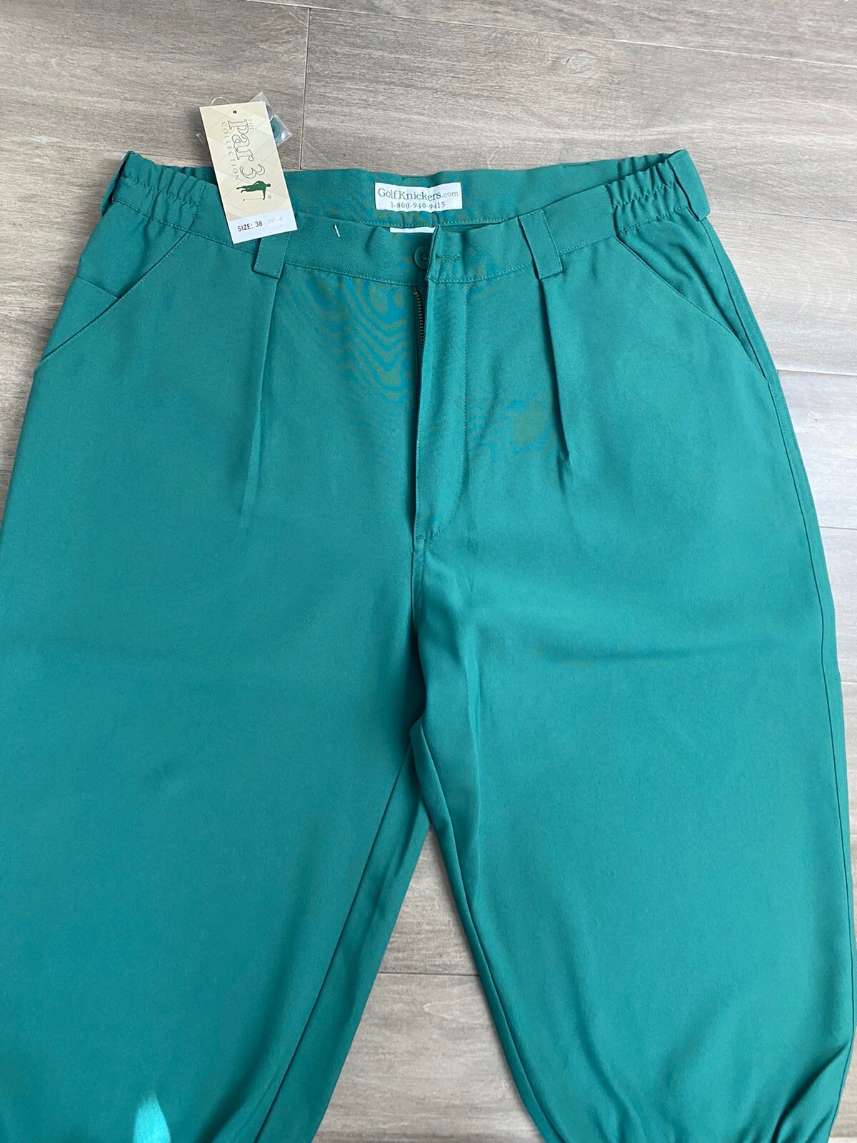 Golf Knickers Mens Size 38 Green Traditional Baggy Pants Pleat New eBay