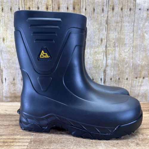 Shoes for Crews Rubber Black Bullfrog Pro II Work Boots 10M/12W - Picture 6 of 14