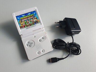 GameBoy Advance SP Konsole Weiß Weiss AGS-101 Neues Gehäuse & IPS V5 Display