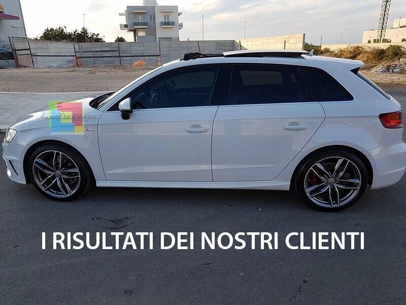 0964 MINIGONNE LATERALI PER AUDI A3 8V SPORTBACK 2012-2019 SOTTO PORTA S3 SLINE - Immagine 3 di 4
