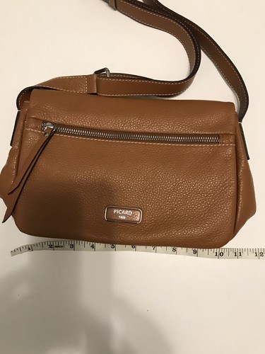 Picard 1928 genarbtes Leder Umhängetasche ~ Vintage ~ gebraucht, in einwandfreiem Zustand - Bild 8 von 9