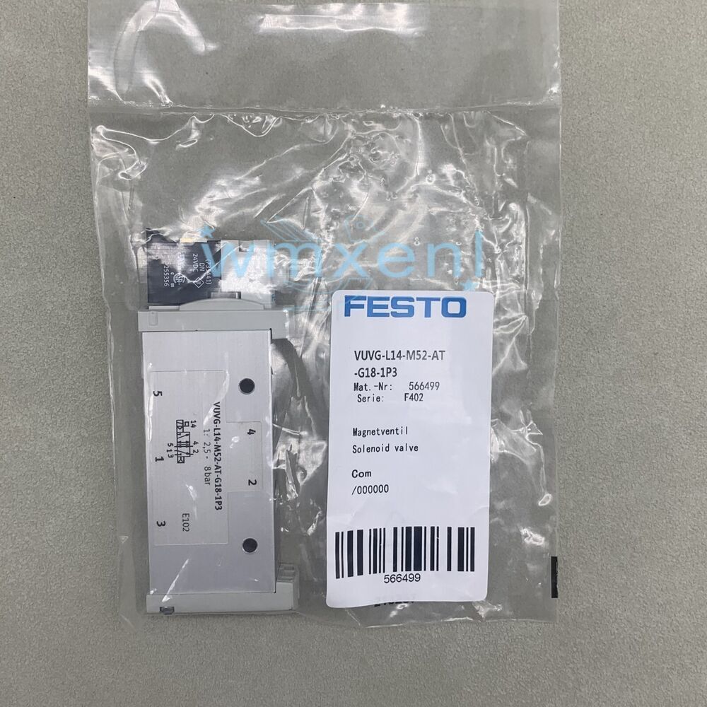 FESTO VUVG-L14-M52-AT-G18-1P3 566499 1PC New Solenoid Valve Free ...