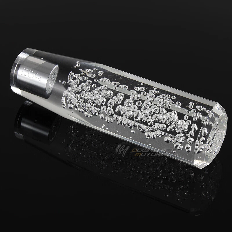 JDM VIP Diamond Crystal Manual  Bubble Shift Knob 150mm CLEAR For Toyota GMC - Image 4 of 4
