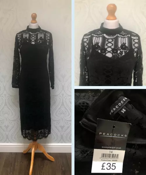 Peacocks hot sale black dress