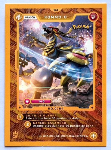 CARD POKEMON MASTER JOURNEYS 3R #147 KOMMO-O 2023 PERU Edition TCG