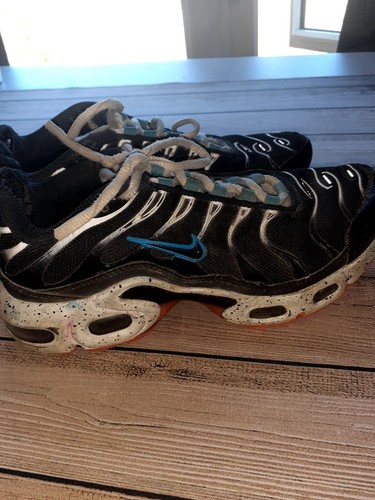 Nike Air Max Plus TN Tuned GS Black Turf Orange Teal CD0609-014 Sz 4Y boys READ - Picture 6 of 7