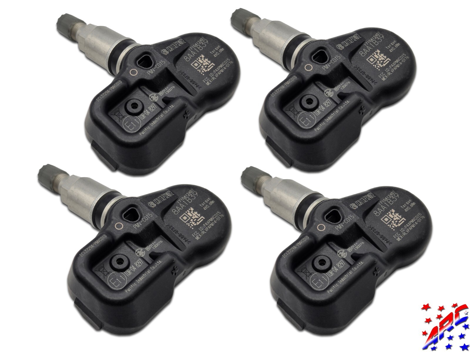 Complete Set of 4 Genuine OEM Toyota TPMS Tire Pressure Sensors Kit