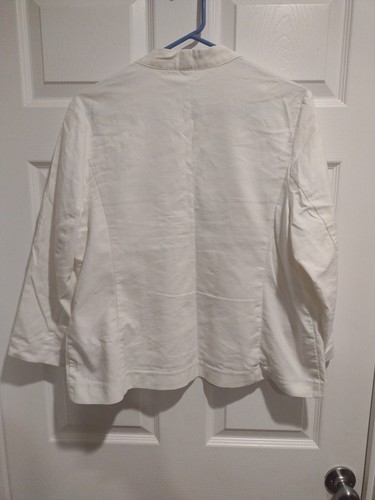Maurices XL Cream Women's Dress Jacket Light Weight Stylist Business Class Coat - Picture 6 of 9