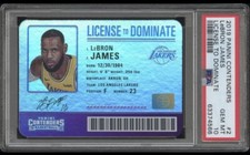 LeBRON JAMES 2019 PANINI CONTENDERS LICENSE TO DOMINATE #2 PSA 10 GEM MINT