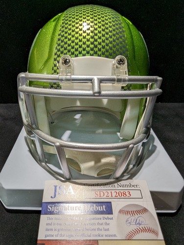 SEATTLE SEAHAWKS DEVON WITHERSPOON SIGNED FLASH MINI HELMET JSA COA - Picture 3 of 3
