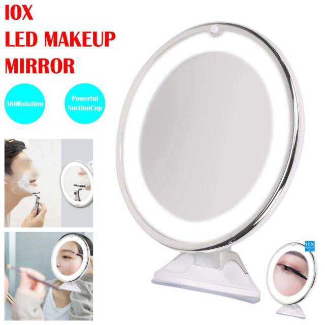 Mirrorvana 8 Inch Diameter 5x Magnifying Led Lighted Vanity Makeup Mirror Mirrorvana 8 Inch Diameter 5x, Best Magnified Makeup Mirror Uk