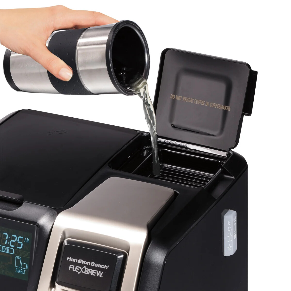 Hamilton Beach Flexbrew 2-Way Single Serve Coffee Maker, 12 Cup, K-cup, NEW
