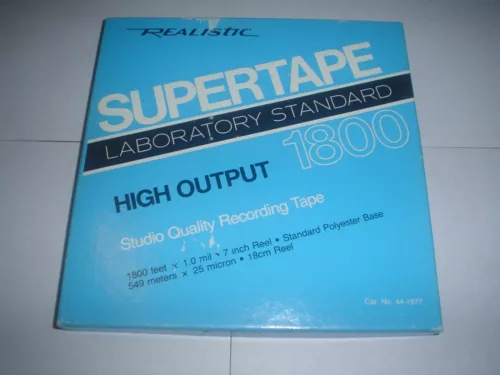 PHILLIPS OR REALISTIC SUPER TAPE HIGH OUTPUT 1800 7" REEL TO REEL TAPE