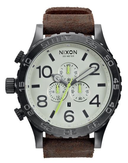 Nixon Men's 51-30 Chrono Analogue Quartz Watch A124-2388 Leather