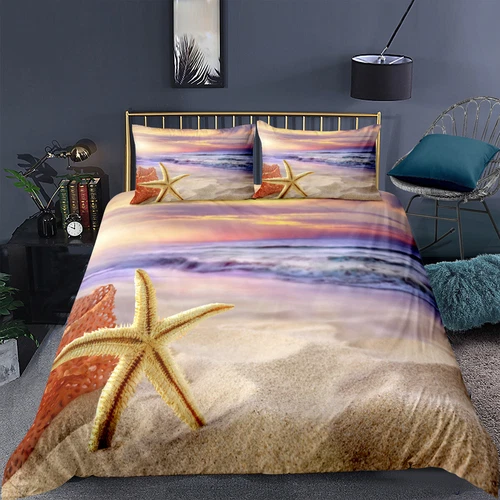 Beach Ocean Single Double Queen King Super King Bed Quilt Duvet Doona Cover Set - Picture 6 of 27