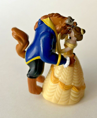VINTAGE 90'S DISNEY DANCING BEAUTY & THE BEAST WIND-UP TOY 3'' PRINCESS AURORA
