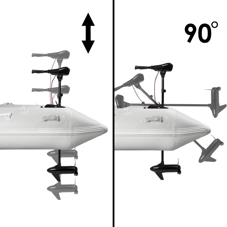 EBERTH Schlauchboot mit Motor, Angelboot, Gummiboot, Paddelboot, Boot Aluboden - Bild 3 von 4