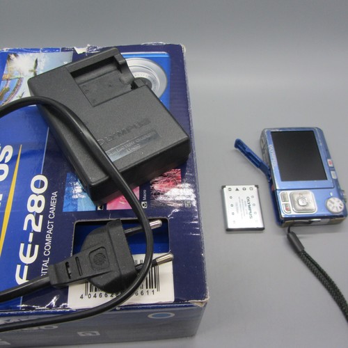 Olympus Digital Camera FE-280 8.0MP Blue Tested - Picture 7 of 8