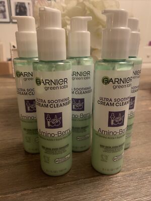 5 Garnier Green Labs Ultra Soothing Cream Cleanser, Amino-Berry