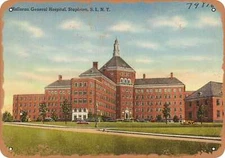 METAL SIGN - New York Postcard - Halloran General Hospital, Stapleton, S. I., N