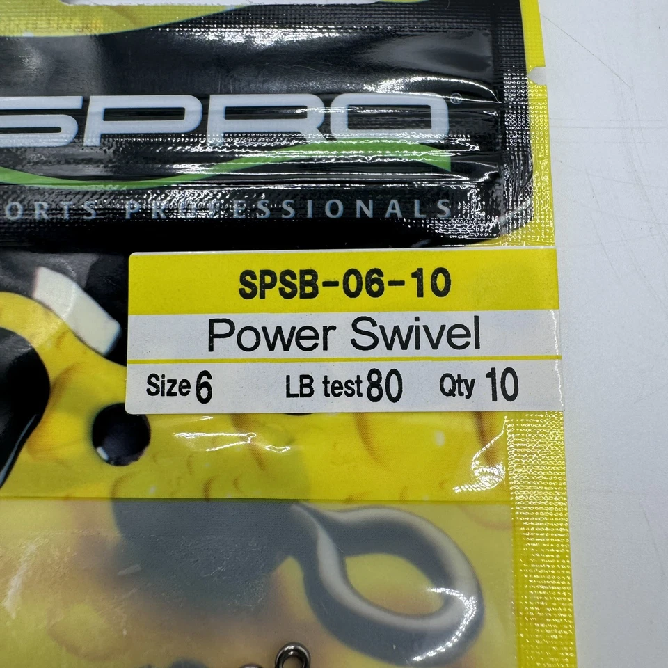 SPRO Power Swivels  2 PACKS - Size 6  80lb test (10 per pack) SPSB-06-10 - Image 3 of 4